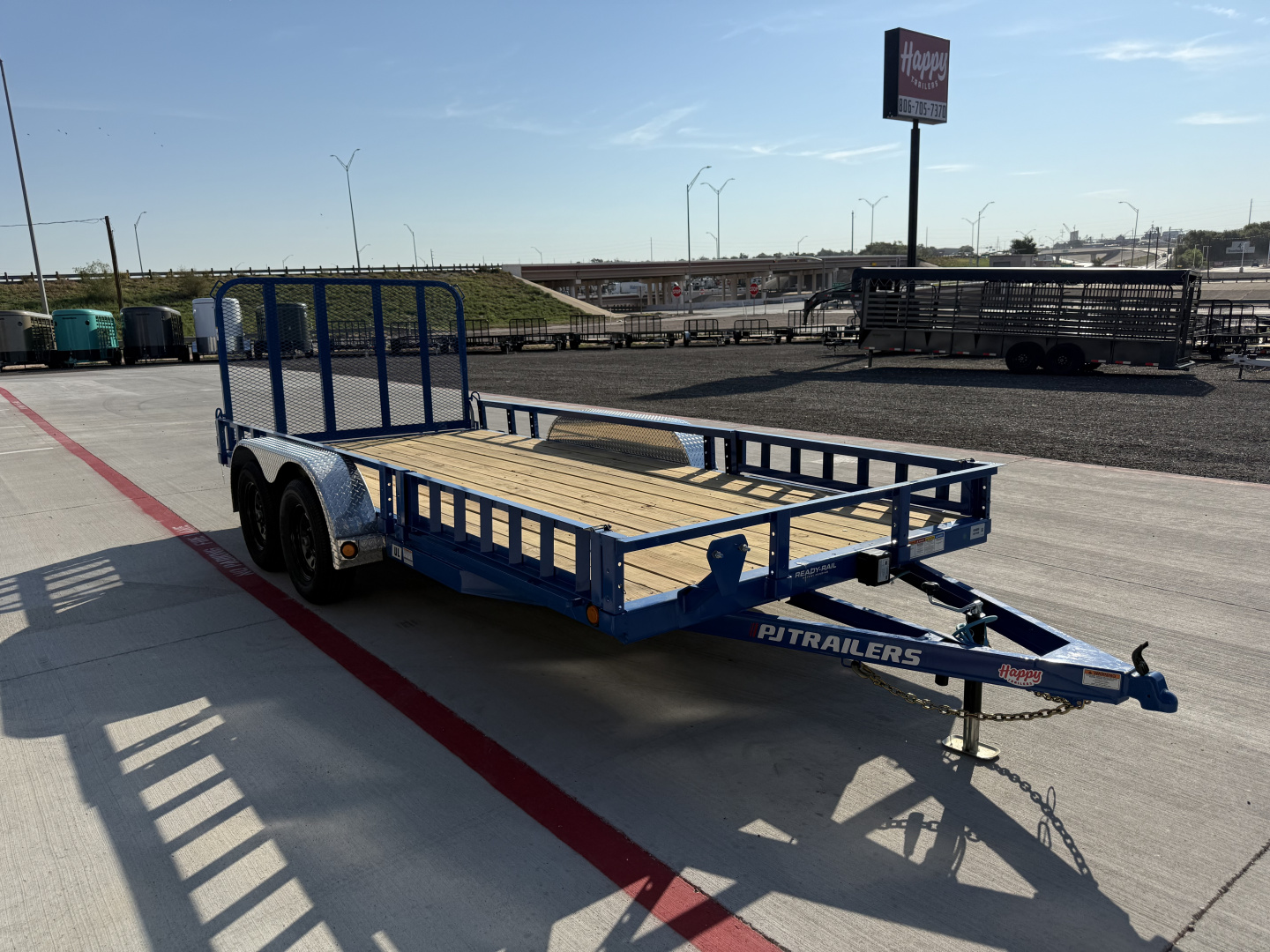 New 2026 PJ 83"x16' Tandem Axle Utility Trailer - UL