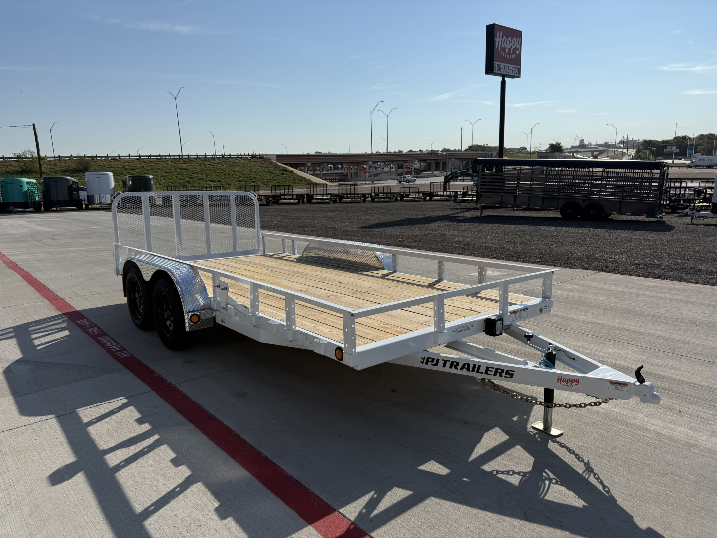 New 2026 PJ 83"x16' Tandem Axle Utility Trailer - UL