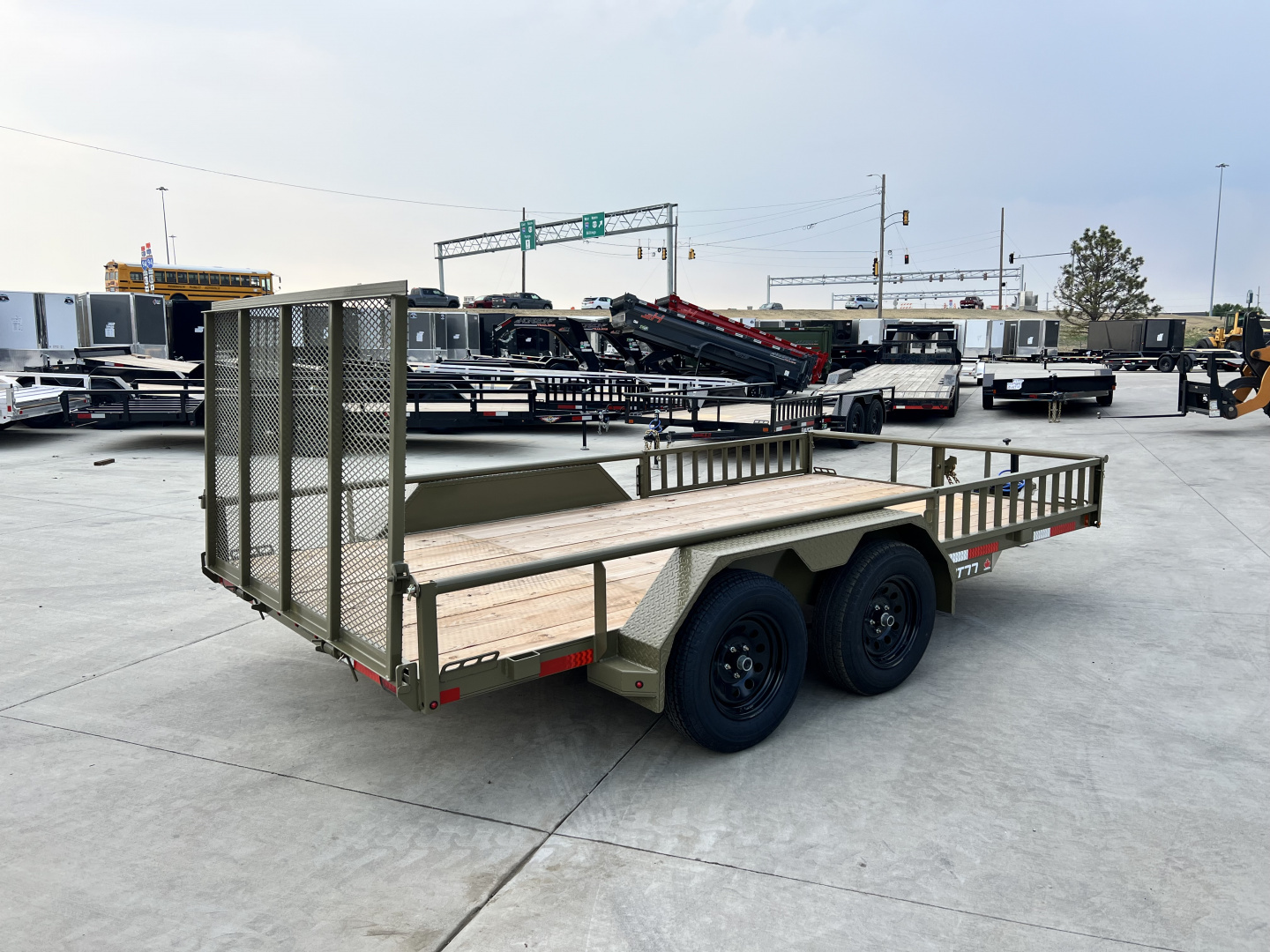 New NEW 2026 Double A 14’x83" Railside Utility Flatbed 2-3500lb axles = 7K with ATV Ramps