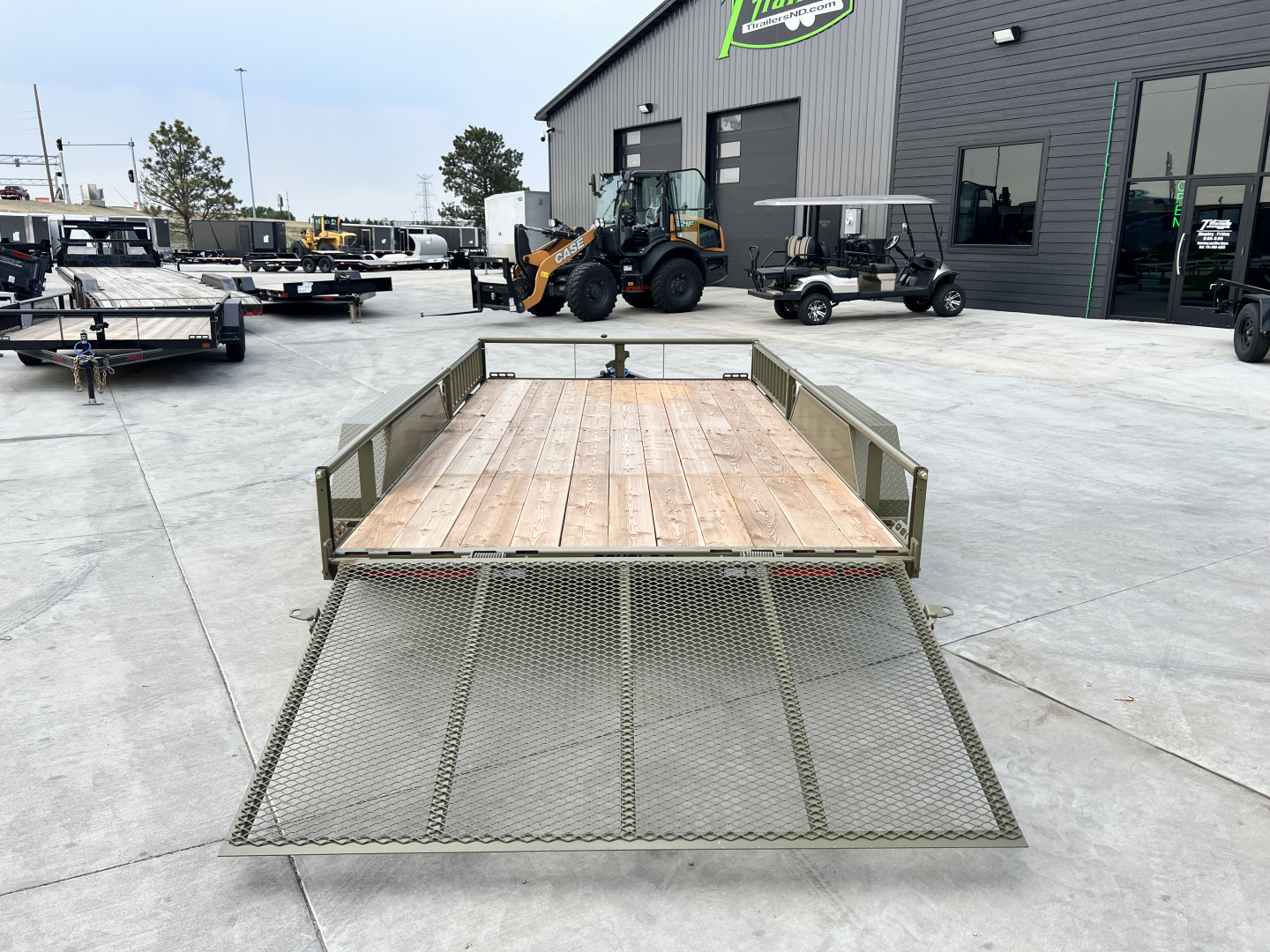 New NEW 2026 Double A 14’x83" Railside Utility Flatbed 2-3500lb axles = 7K with ATV Ramps