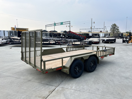 New NEW 2026 Double A 14’x83" Railside Utility Flatbed 2-3500lb axles = 7K with ATV Ramps