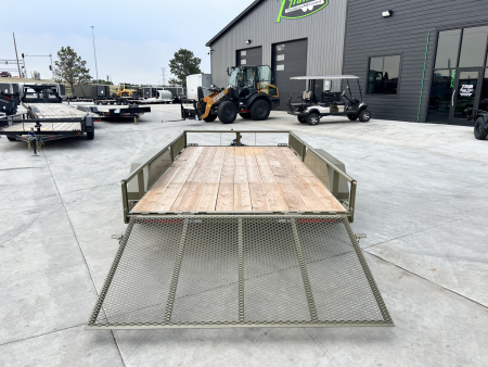 New NEW 2026 Double A 14’x83" Railside Utility Flatbed 2-3500lb axles = 7K with ATV Ramps