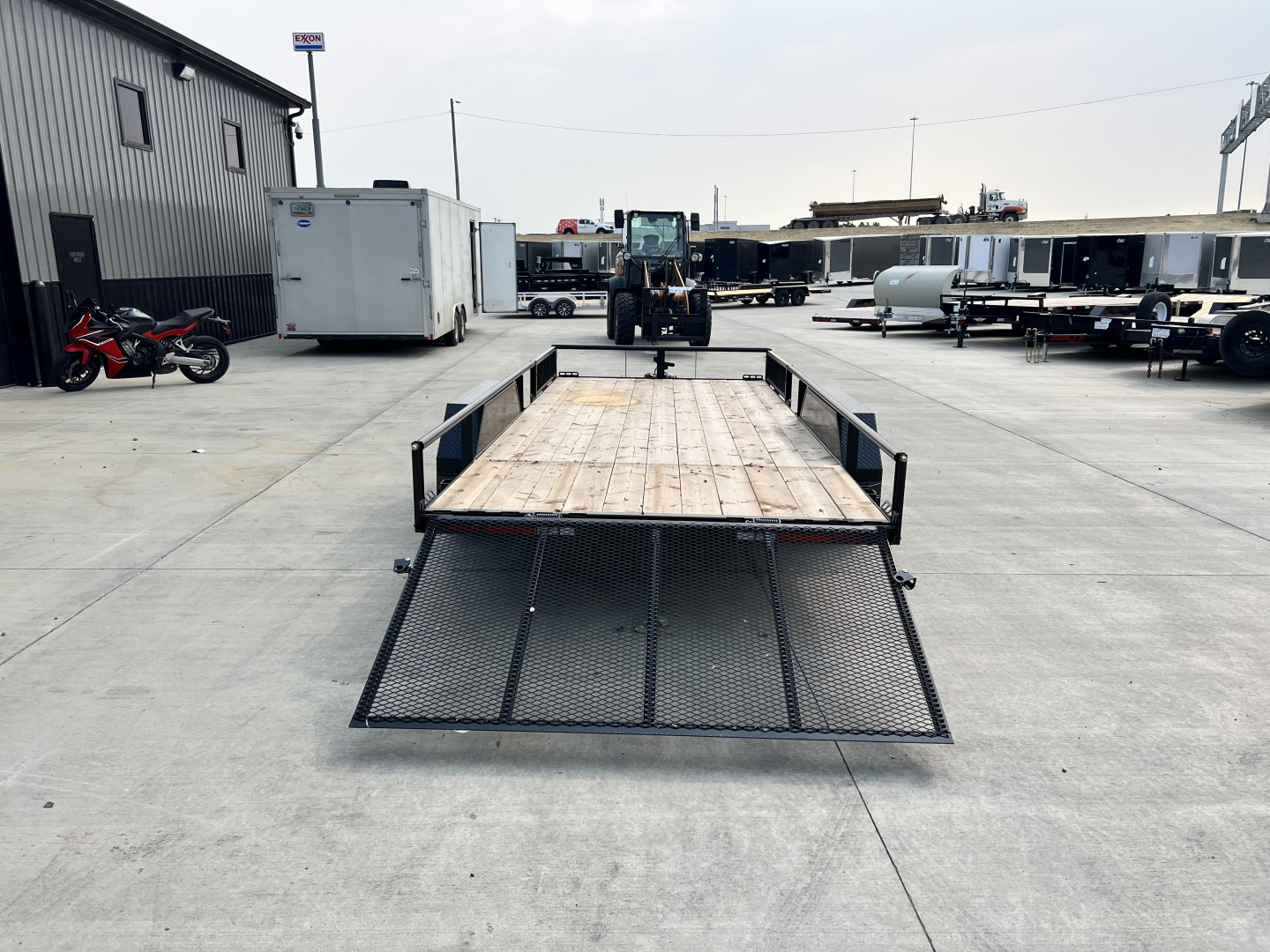 New NEW 2026 Double A 18’x83" Railside Utility Flatbed 2-3500lb axles = 7K With ATV side Ramps