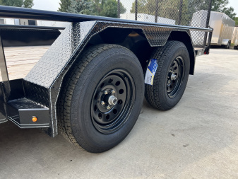 New NEW 2026 Double A 18’x83" Railside Utility Flatbed 2-3500lb axles = 7K With ATV side Ramps