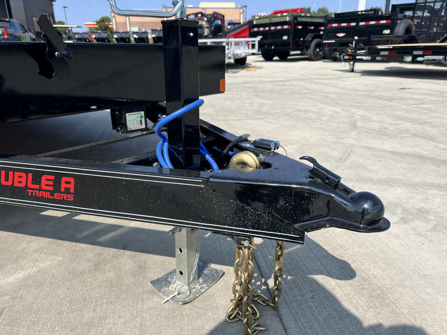 New NEW 2026 Double A 22’x83” flatbed Trailer 2-3500 lb axles=7K, dovetail, Slide In Ramps