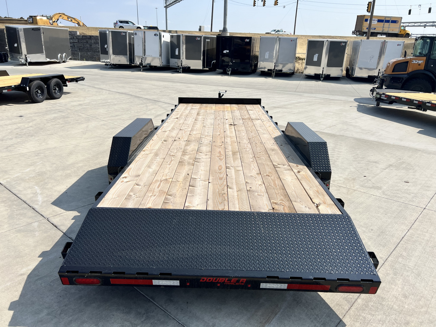 New NEW 2026 Double A 22’x83” flatbed Trailer 2-3500 lb axles=7K, dovetail, Slide In Ramps
