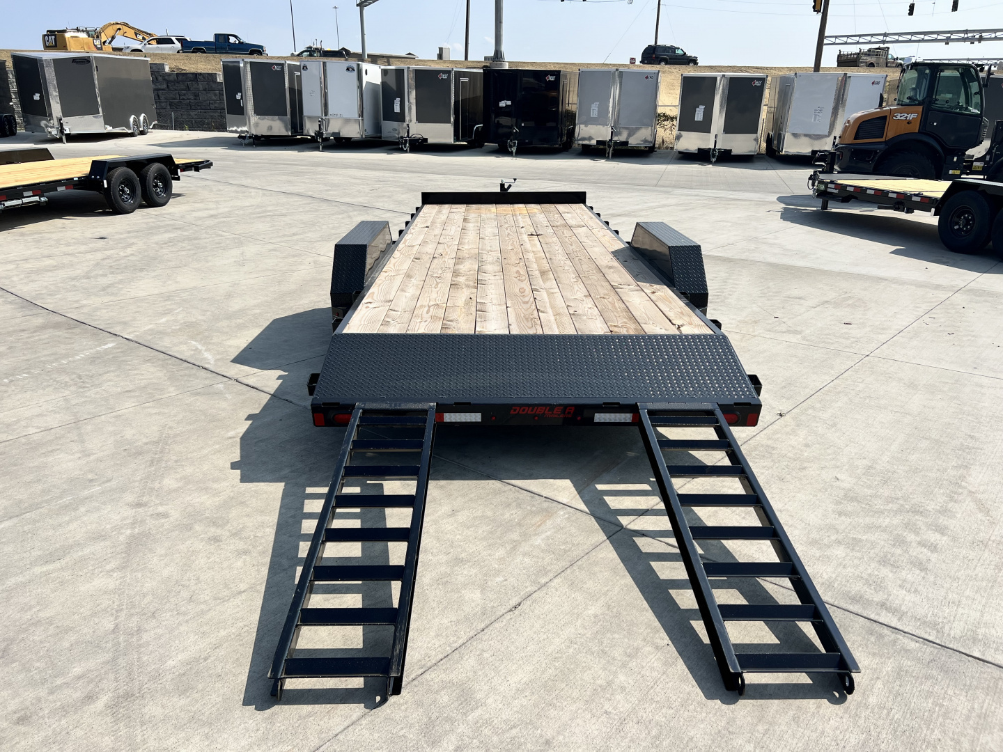 New NEW 2026 Double A 22’x83” flatbed Trailer 2-3500 lb axles=7K, dovetail, Slide In Ramps