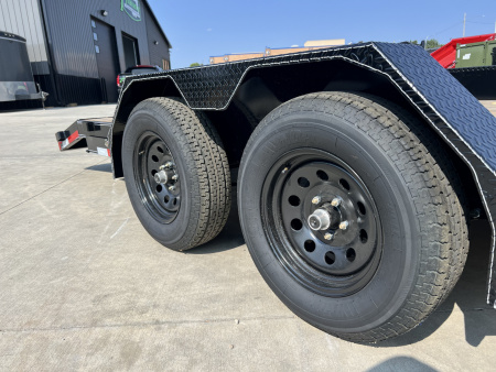 New NEW 2026 Double A 22’x83” flatbed Trailer 2-3500 lb axles=7K, dovetail, Slide In Ramps