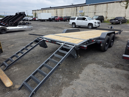 New 2026 Iron Bull 7X22 14K - KNEE RAMPS Equipment Trailer