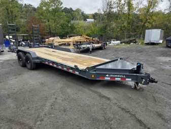 New 2026 Iron Bull 7X22 14K - KNEE RAMPS Equipment Trailer