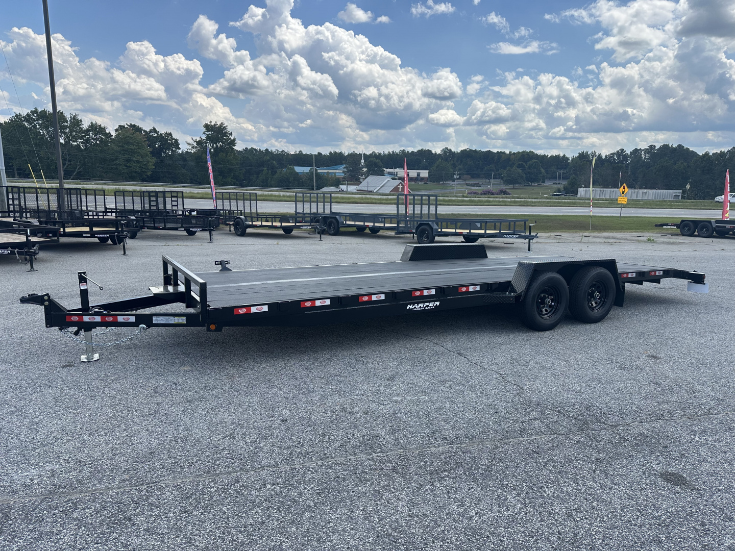 New 2026 COVERED WAGON 7X24 10K CAR HAULER WITH COBRA LINED FLOOR/ALUMINUM RAMPS