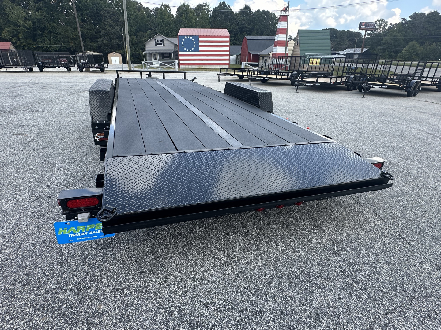 New 2026 COVERED WAGON 7X24 10K CAR HAULER WITH COBRA LINED FLOOR/ALUMINUM RAMPS