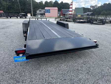New 2026 COVERED WAGON 7X24 10K CAR HAULER WITH COBRA LINED FLOOR/ALUMINUM RAMPS