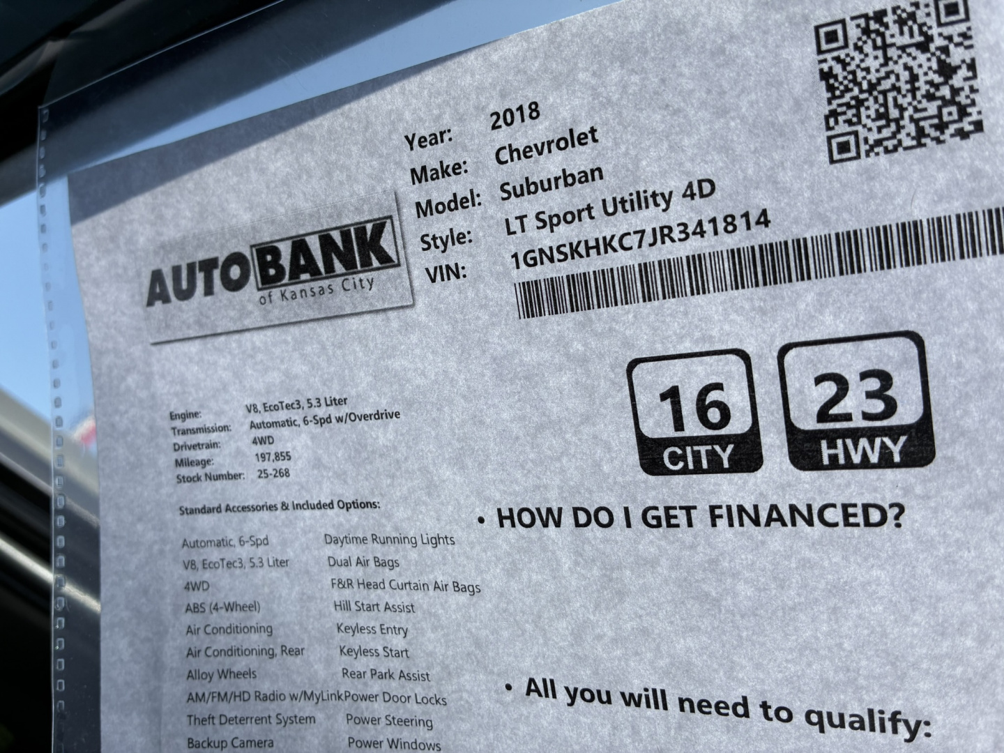 Used 2018 Chevrolet Suburban Truck