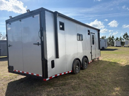 New 2026 Rock Solid Cargo 8.5x24 Motorcycle Trailer