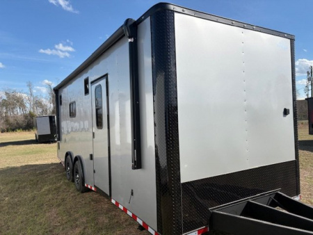 New 2026 Rock Solid Cargo 8.5x24 Motorcycle Trailer