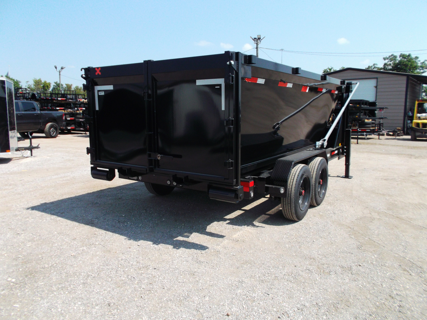 New 2026 MAXX-D 83x14 ROX 16K Gooseneck Roll off Dump Trailer / 8K Axles / Electric Tarp System / (3) 83x14 4ft Tall Heavy Duty Bins Rollster