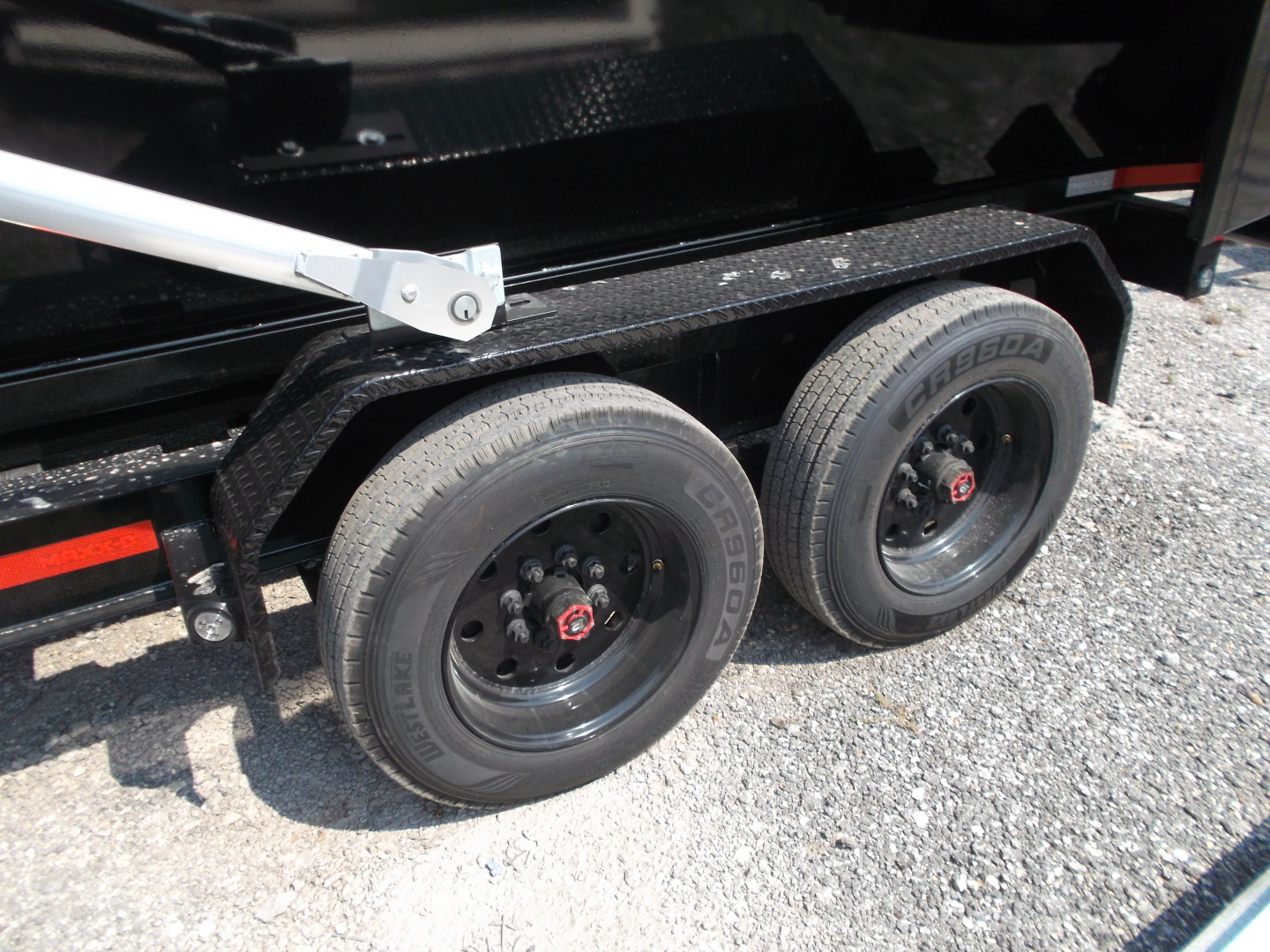 New 2026 MAXX-D 83x14 ROX 16K Gooseneck Roll off Dump Trailer / 8K Axles / Electric Tarp System / (3) 83x14 4ft Tall Heavy Duty Bins Rollster