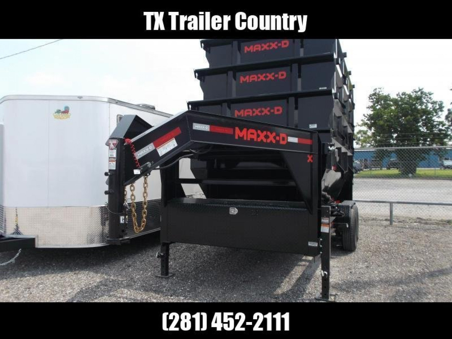 New 2026 MAXX-D 83x14 ROX 16K Gooseneck Roll off Dump Trailer / 8K Axles / Electric Tarp System / (3) 83x14 4ft Tall Heavy Duty Bins Rollster
