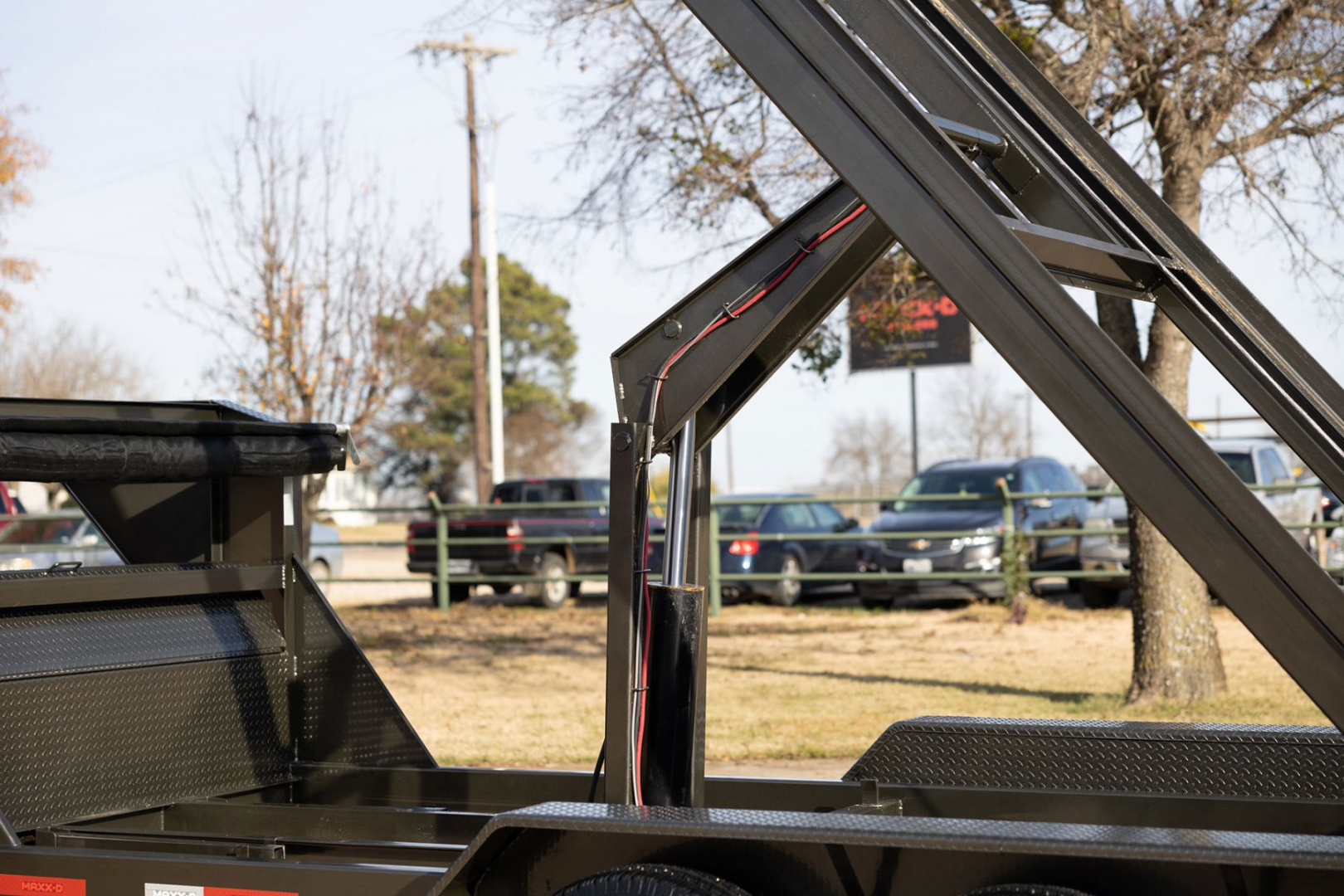 New 2026 MAXX-D 83x14 ROX 16K Gooseneck Roll off Dump Trailer / 8K Axles / Electric Tarp System / (3) 83x14 4ft Tall Heavy Duty Bins Rollster