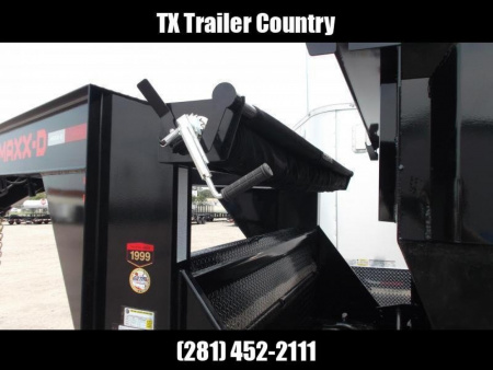 New 2026 MAXX-D 83x14 ROX 16K Gooseneck Roll off Dump Trailer / 8K Axles / Electric Tarp System / (3) 83x14 4ft Tall Heavy Duty Bins Rollster