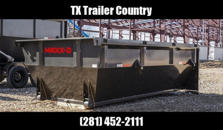 New 2026 MAXX-D 83x14 ROX 16K Gooseneck Roll off Dump Trailer / 8K Axles / Electric Tarp System / (3) 83x14 4ft Tall Heavy Duty Bins Rollster