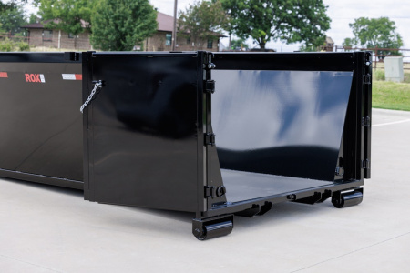 New 2026 MAXX-D 83x14 ROX 16K Gooseneck Roll off Dump Trailer / 8K Axles / Electric Tarp System / (3) 83x14 4ft Tall Heavy Duty Bins Rollster