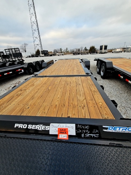 New 2025 Sure-Trac 7 x 24 (18+6) 22K Pro Series Beam Tilt Equipment Trailer