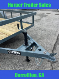 New 2026 GPS 76X12 SINGLE AXLE UTILITY TRAILER WITH SET BACK JACK