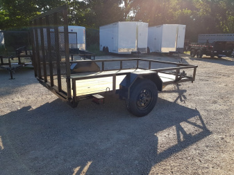 New 2025 MEB MEB 77x10 W/Ramp Utility Trailer
