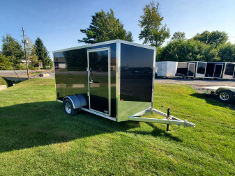 New 2026 ML Trailers Galvanized 6'x12' Cargo / Enclosed Trailer