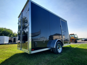 New 2026 ML Trailers Galvanized 6'x12' Cargo / Enclosed Trailer