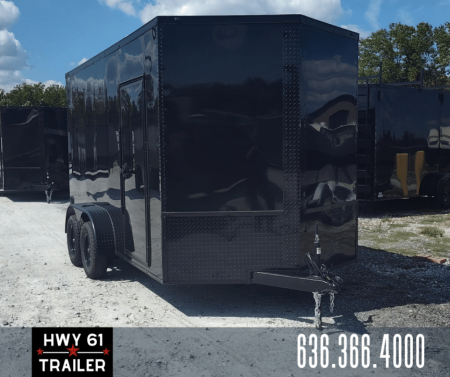 New 2025 Steel Pines 7x14 TA Cargo Enclosed Trailer, 7' Interior Height, 35K Axles, [.080 Polycore]