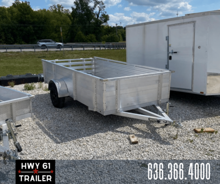 New 2025 Paraiso Global  6x12 SA Aluminum Utility Trailer With Bi-Fold Gate and 26  High Sides