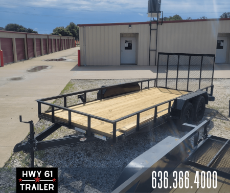 New 2025 MEB 77X14 TA Straight deck utility trailer with 48  gate Utility Trailer