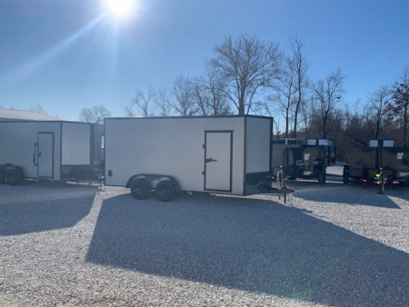 New 2026 Steel Pines Cargo 7x16 TA, 7' interior height, 35k axles, .080 Polycore Cargo / Enclosed Trailer