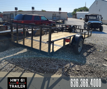 New 2026 WD Trailers 77X12 SA , 2' dovetial with 30  Gate, 35k axles, ECONO SERIES Utility Trailer