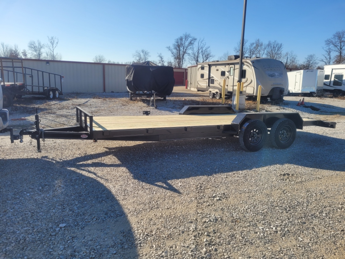 New 2026 MEB 83x20 TA, 2' dovetail, 3.5k axles Car Hauler