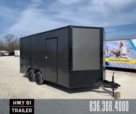 New 2025 Quality Cargo 8.5x16 TA Enclosed Trailer,  35K Axles, 7' Interior Height, .080 Polycore Exterior