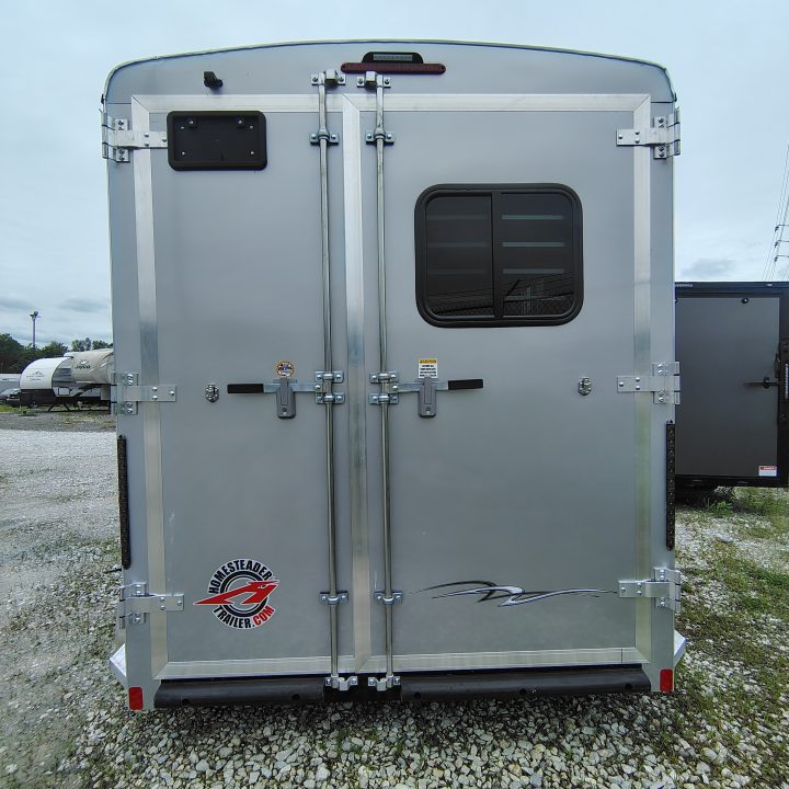 New 2027 Homesteader Trailer 7x13 TA, 7'9" interior height, 3.5k axles, 2 horse, Slant load Horse Trailer