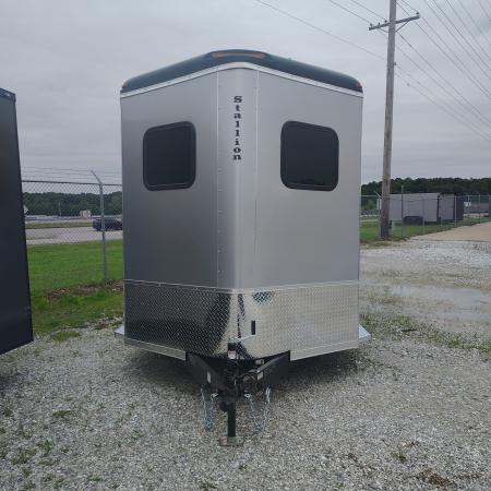 New 2027 Homesteader Trailer 7x13 TA, 7'9" interior height, 3.5k axles, 2 horse, Slant load Horse Trailer