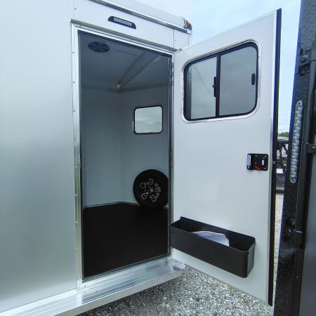 New 2027 Homesteader Trailer 7x13 TA, 7'9" interior height, 3.5k axles, 2 horse, Slant load Horse Trailer