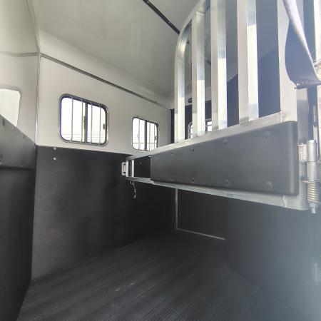 New 2027 Homesteader Trailer 7x13 TA, 7'9" interior height, 3.5k axles, 2 horse, Slant load Horse Trailer