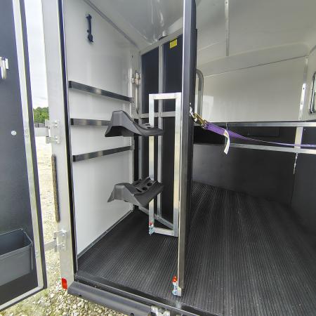 New 2027 Homesteader Trailer 7x13 TA, 7'9" interior height, 3.5k axles, 2 horse, Slant load Horse Trailer