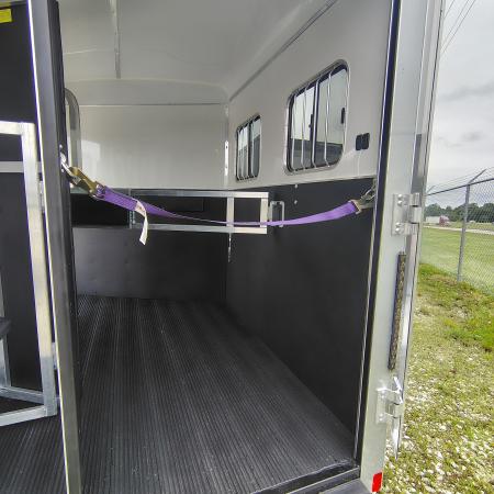 New 2027 Homesteader Trailer 7x13 TA, 7'9" interior height, 3.5k axles, 2 horse, Slant load Horse Trailer