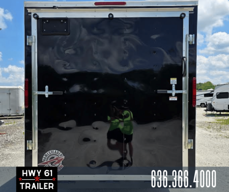 New 2026 Homesteader Trailer 7X16 TA Cargo/Enclosed Trailer, 7' Interior Height, 3.5K Axles, .030 Exterior, Intrepid package, Black Cargo / Enclosed Trailer