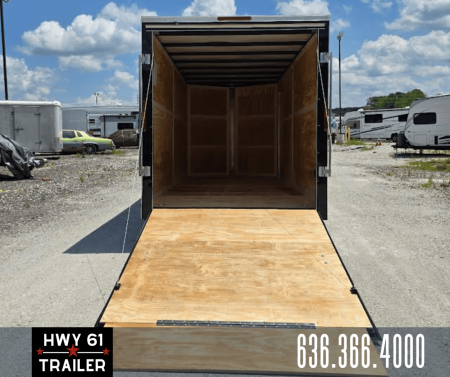 New 2026 Homesteader Trailer 7X16 TA Cargo/Enclosed Trailer, 7' Interior Height, 3.5K Axles, .030 Exterior, Intrepid package, Black Cargo / Enclosed Trailer