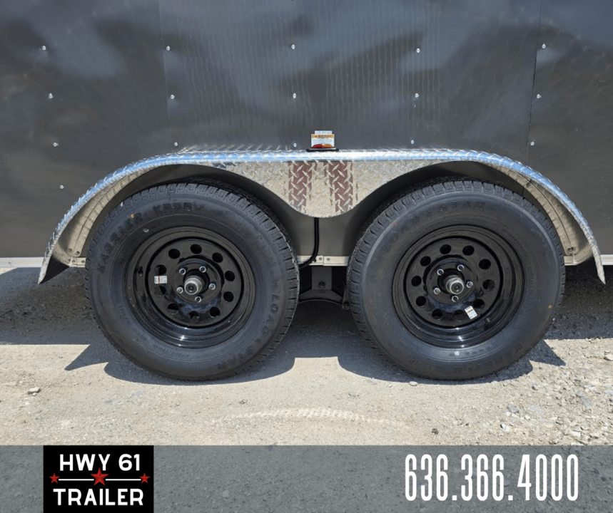 New 2025 Homesteader 7X14 TA Enclosed Trailer, 35K Axles,  6'5" Interior Height, .030 Exterior, Intrepid package, Gray
