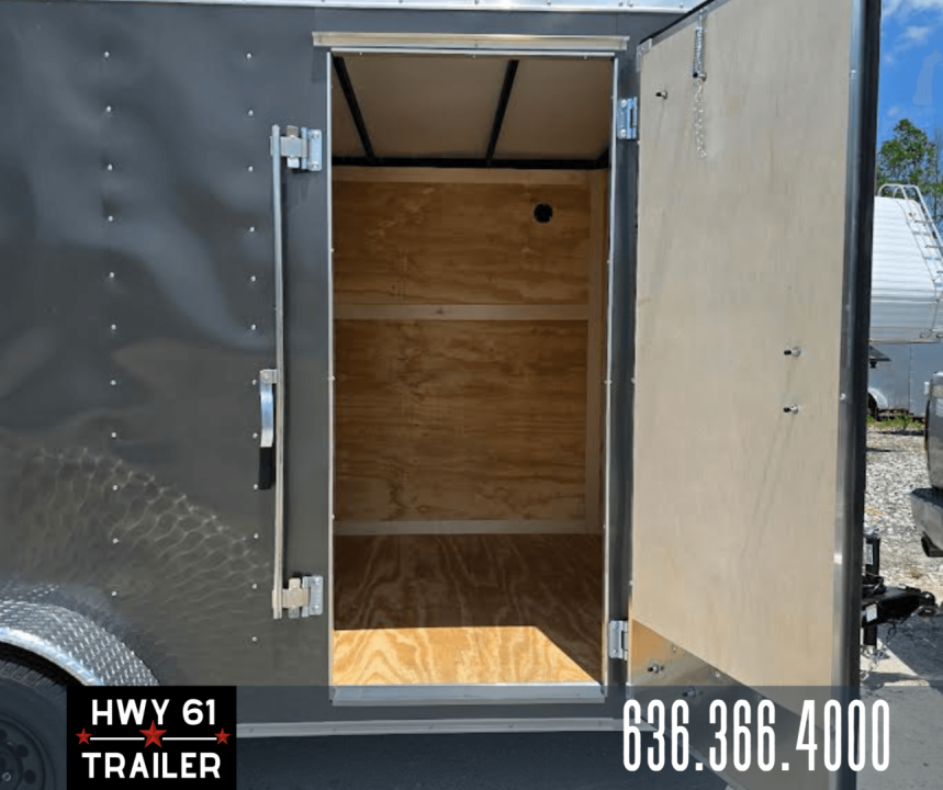 New 2025 Homesteader 7X14 TA Enclosed Trailer, 35K Axles,  6'5" Interior Height, .030 Exterior, Intrepid package, Gray