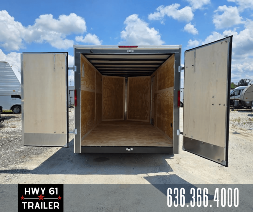 New 2025 Homesteader 7X14 TA Enclosed Trailer, 35K Axles,  6'5" Interior Height, .030 Exterior, Intrepid package, Gray